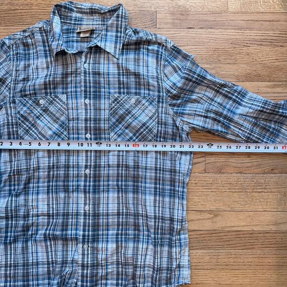 Roebuck & Co. Plaid Button-Up Men's Long Sleeve Shirt in XL - Picture 6 of 9